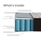 Flash Furniture Dream 10 in Hybrid Mattress, Full Size High Density Foam and Pocket Spring Mattress in a Box, White/Black DR-E230P-R-F-10-GY-GG - alternate 2
